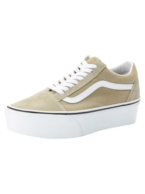 Vans Skórzane sneakersy "Old Skool Stackform" w kolorze khaki rozmiar: 40