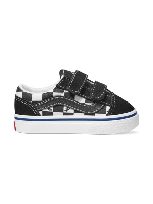 Vans Skórzane sneakersy "Old Skool V" w kolorze biało-czarnym rozmiar: 17