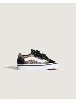 Vans Skórzane sneakersy "Old Skool V" w kolorze czarno-beżowym rozmiar: 24