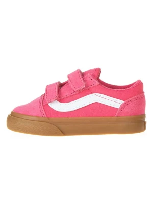 Vans Skórzane sneakersy "Old Skool V" w kolorze różowym rozmiar: 26,5