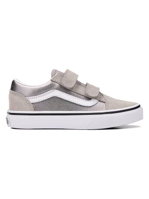 Vans Skórzane sneakersy "Old Skool V" w kolorze szaro-srebrnym rozmiar: 34