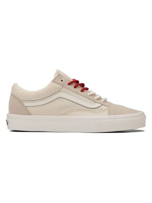 Vans Skórzane sneakersy "Old Skool" w kolorze beżowym rozmiar: 36
