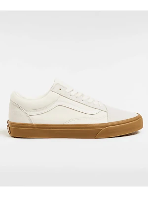 Vans Skórzane sneakersy "Old Skool" w kolorze beżowym rozmiar: 34,5