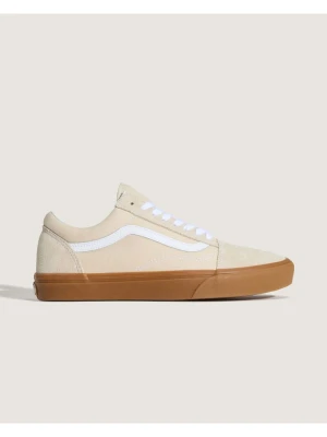 Vans Skórzane sneakersy "Old Skool" w kolorze beżowym rozmiar: 43