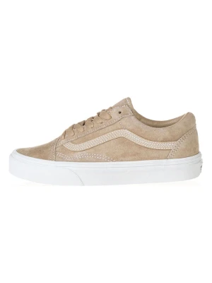 Vans Skórzane sneakersy "Old Skool" w kolorze beżowym rozmiar: 36,5