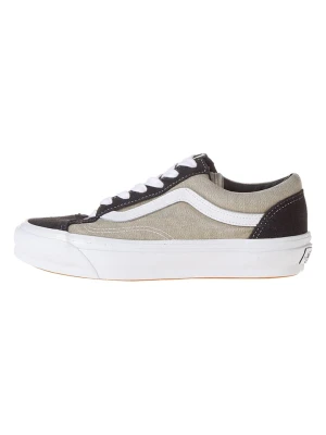Vans Skórzane sneakersy "Old Skool" w kolorze czarno-beżowym rozmiar: 38