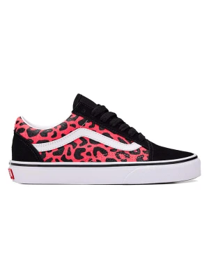 Vans Skórzane sneakersy "Old Skool" w kolorze czarno-różowym rozmiar: 37