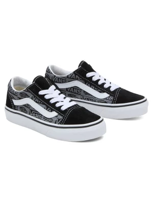 Vans Skórzane sneakersy "Old Skool" w kolorze czarno-szarym rozmiar: 16,5