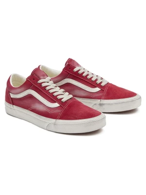 Vans Skórzane sneakersy "Old Skool" w kolorze czerwono-białym rozmiar: 40,5