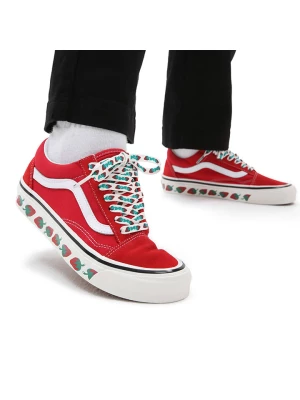 Vans Skórzane sneakersy "Old Skool" w kolorze czerwonym rozmiar: 36,5