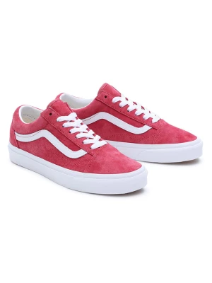 Vans Skórzane sneakersy "Old Skool" w kolorze czerwonym rozmiar: 37