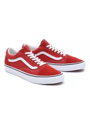 Vans Skórzane sneakersy "Old Skool" w kolorze czerwonym rozmiar: 41