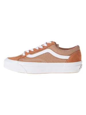 Vans Skórzane sneakersy "Old Skool" w kolorze jasnobrązowym rozmiar: 40, 5