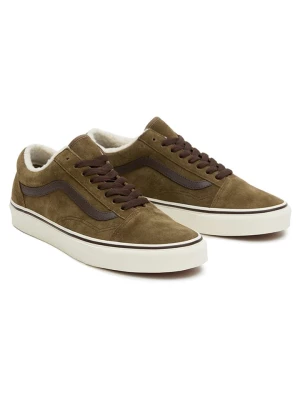 Vans Skórzane sneakersy "Old Skool" w kolorze khaki rozmiar: 42,5