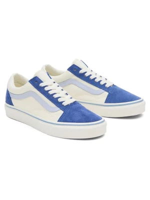 Vans Skórzane sneakersy "Old Skool" w kolorze kremowo-niebieskim rozmiar: 38,5