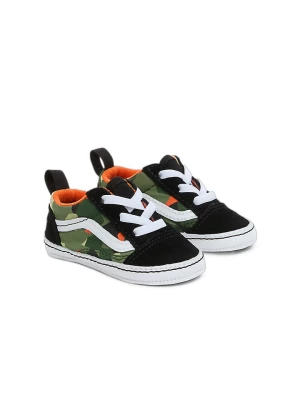 Vans Skórzane sneakersy "Old Skool" w kolorze zielono-czarnym rozmiar: 17