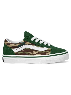 Vans Skórzane sneakersy "Old Skool" w kolorze zielono-oliwkowym rozmiar: 38