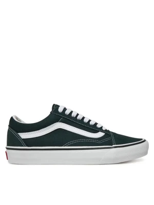Vans Skórzane sneakersy "Old Skool" w kolorze zielonym rozmiar: 36,5