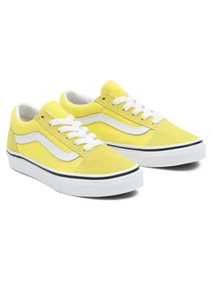 Vans Skórzane sneakersy "Old Skool" w kolorze żółtym rozmiar: 27,5