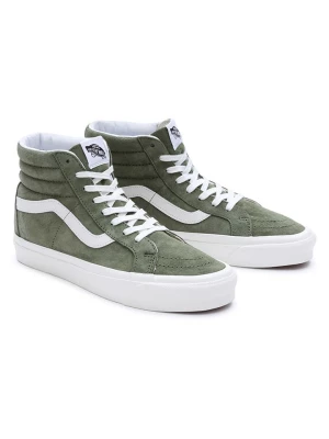 Vans Skórzane sneakersy "SK8-Hi 38 DX" w kolorze khaki rozmiar: 42,5