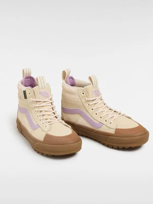 Vans Skórzane sneakersy "Sk8-Hi" w kolorze beżowo-fioletowym rozmiar: 42