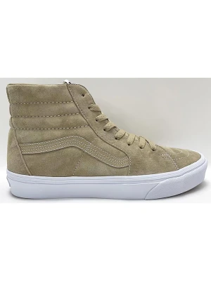 Vans Skórzane sneakersy "SK8-Hi" w kolorze beżowym rozmiar: 46