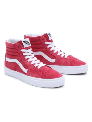 Vans Skórzane sneakersy "SK8-Hi" w kolorze czerwonym rozmiar: 44,5