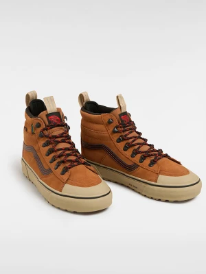 Vans Skórzane sneakersy "Sk8-Hi" w kolorze jasnobrązowym rozmiar: 38