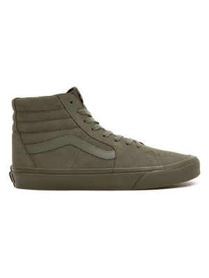 Vans Skórzane sneakersy "SK8-Hi" w kolorze khaki rozmiar: 42,5