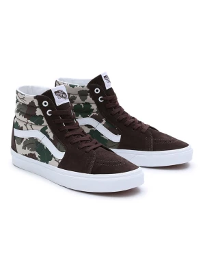 Vans Skórzane sneakersy "SK8-Hi" w kolorze oliwkowo-brązowym rozmiar: 38,5