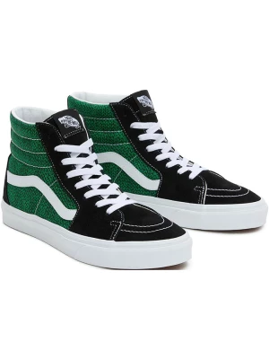 Vans Skórzane sneakersy "SK8-HI" w kolorze zielono-czarnym rozmiar: 47