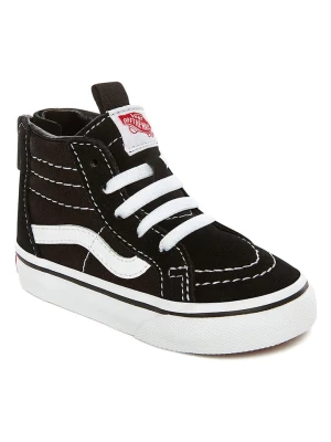 Vans Skórzane sneakersy "SK8-Hi Zip" w kolorze czarnym rozmiar: 26,5