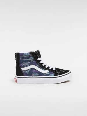 Vans Skórzane sneakersy "SK8-Hi Zip" w kolorze czarnym ze wzorem rozmiar: 16,5