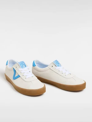 Vans Skórzane sneakersy "Sport Low" w kolorze kremowo-błękitnym rozmiar: 37