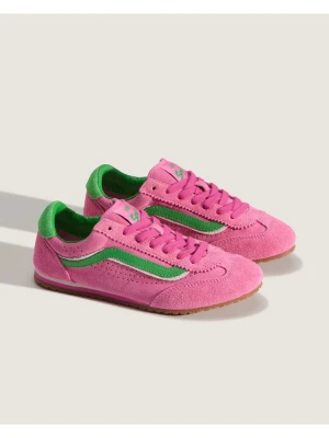 Vans Skórzane sneakersy "Super Lowpro" w kolorze różowo-zielonym rozmiar: 35