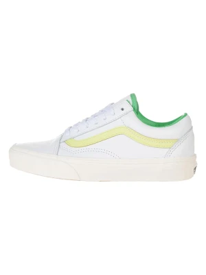 Vans Skórzane sneakersy w kolorze biało-żółtym rozmiar: 35