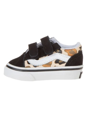 Vans Skórzane sneakersy w kolorze czarno-beżowym rozmiar: 17,5