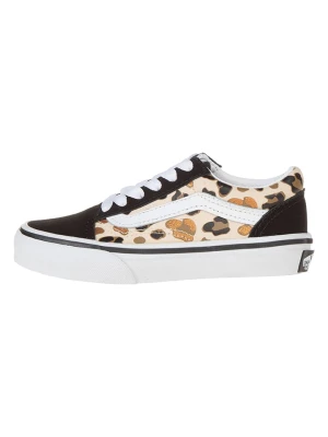 Vans Skórzane sneakersy w kolorze czarno-beżowym rozmiar: 27