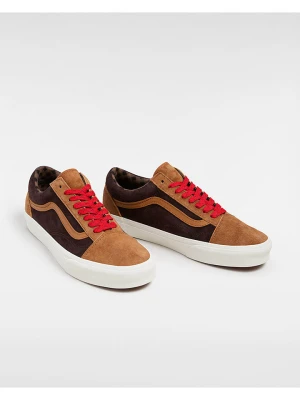 Vans Skórzane sneakersy w kolorze czarno-jasnobrązowym rozmiar: 39