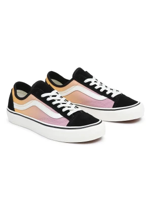 Vans Skórzane sneakersy w kolorze czarno-jasnoróżowym rozmiar: 40,5