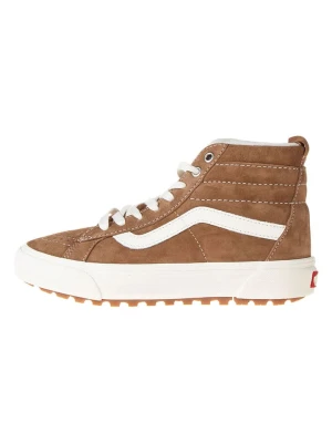 Vans Skórzane sneakersy w kolorze jasnobrązowym rozmiar: 40