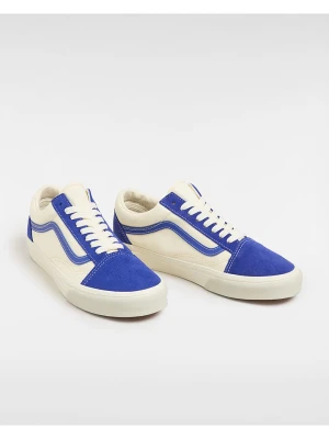 Vans Skórzane sneakersy w kolorze kremowo-niebieskim rozmiar: 34,5