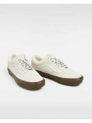 Vans Skórzane sneakersy w kolorze kremowym rozmiar: 34,5