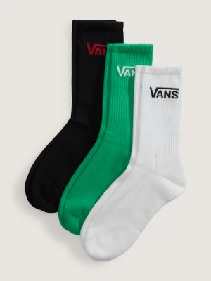 Vans - SMU 3-PACK CLASSIC CREW Multi, male, Zielony, Size: