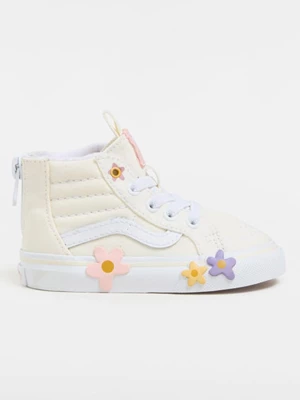 Vans Sneakersy "SK8-Hi Zip Flower" w kolorze kremowym rozmiar: 20