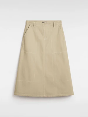 Vans - Spódnica Codey Long Flare Utility, female, Beżowy, Size: