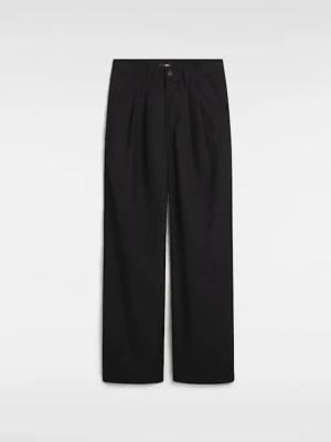Vans - Spodnie Alder Relaxed Pleated, female, Czarny, Size: