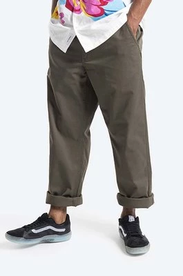 Vans spodnie Authentic Chino kolor zielony fason chinos medium waist VN0A5FJBKCZ-ZIELONYCHEAPER