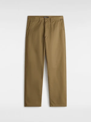 Vans - Spodnie Authentic Chino Loose, male, Brązowy, Size: