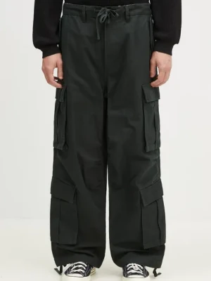 Vans spodnie bawełniane Premium Classics LX Baggy Cargo Pant kolor zielony proste VN000HMYD6P1